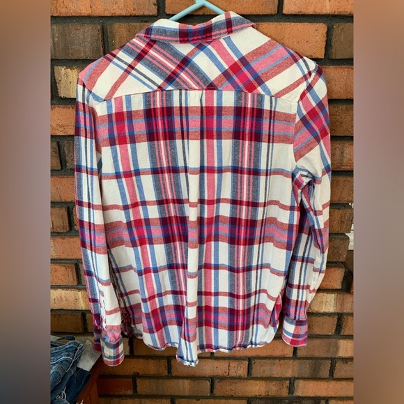 Woolrich Red, Pink and Blue Casual Button Down Shirt - Picture 2 of 3